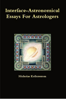 Interface, Astronomical Essays For Astrologers Front Cover